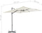 vidaXL - Parasol - met - draagbare - voet - zandkleurig