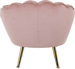 Richmond Interiors Kinderstoel Charly pink velvet / gold (Quartz Pink 700)