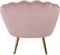 Richmond Interiors Kinderstoel Charly pink velvet / gold (Quartz Pink 700)