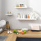 Woltu Zwevende Wandplank - MDF E1 - 70 x 22,9 x 3,8 cm - Wit