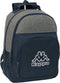 Schoolrugzak Kappa Dark navy Grijs Marineblauw 32 x 42 x 15 cm