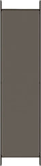 vidaXL - Kamerscherm - met - 5 - panelen - 250x200 - cm - stof - antracietkleurig
