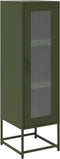 vidaXL - Hoge - kast - 36x39x123 - cm - koudgewalst - staal - olijfgroen