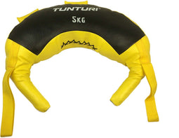 Tunturi Bulgarian Bag - Fitness Sandbag 5kg - Inclusief gratis fitness app - Geel