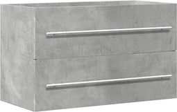 vidaXL - Wastafelkast - 80x38,5x48 - cm - bewerkt - hout - artisanaal - eikenkleur