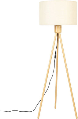 Zuiver Fan Vloerlamp/ Staande driepoot lamp Bamboo - Wit