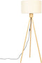 Zuiver Fan Vloerlamp/ Staande driepoot lamp Bamboo - Wit