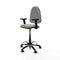Piqueras y Crespo B2D01RP - Bureaustoel - Hoogteverstelbaar met armleuning - Lichtgrijs