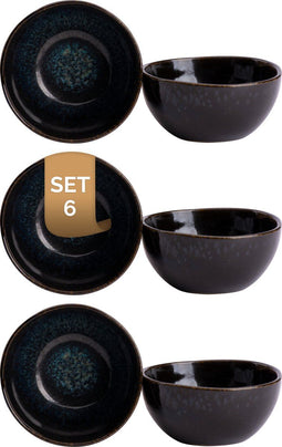 Palmer Schaal Eccentric 11 cm 26 cl Blauw Stoneware 6 stuks