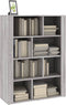 vidaXL - Dressoir - 80x30x106 - cm - bewerkt - hout - grijs - sonoma - eikenkleurig