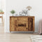 vidaXL - Dressoir - met - Deuren - & - Lades - Oud - Hout - 101,5x35x70 - cm