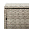 vidaXL - Tuinbox - 110x50x58 - cm - poly - rattan - lichtgrijs