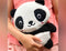 Knuffelige panda