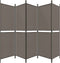 vidaXL - Kamerscherm - met - 5 - panelen - 250x220 - cm - stof - antracietkleurig