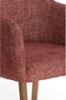 Blaine eetkamerstoel - beige+hout donkerbruin