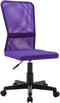 vidaXL - Kantoorstoel - 44x52x100 - cm - mesh - stof - paars