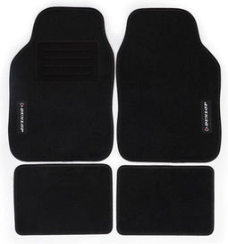 Dunlop Universele Automatten Set - 4-Delig - voor Verschillende Auto Merken - Voor en Achter - Zwart