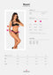 Obsessive - Nesari Tweedelige Kruisloze Set - Zwart | Sexy Lingerie | Lingerie Set | Erotische Lingerie | Lingerie