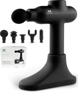 Massagerr® Massage Gun PRO - Professioneel Massage Pistool - Stil en Krachtig - Inclusief 4 Massagekoppen en Standaard