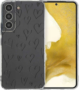 imoshion Hoesje Geschikt voor Samsung Galaxy S22 Hoesje Siliconen - imoshion Design hoesje - Meerkleurig / Hearts