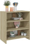 vidaXL - Dressoir - 70x40,5x75 - cm - bewerkt - hout - sonoma - eikenkleurig