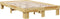 vidaXL - Bedframe - zonder - matras - 120x200 - cm - massief - hout - eiken