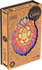 UNIDRAGON Houten Puzzel Voor Volwassenen Dier - Mysterieuze Leeuw - 106 stukjes - Small 19x24 cm