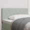 vidaXL - Hoofdbord - met - Kristallen - Knoppen - Ge - tuft - Lichtgrijs - 90 - cm - Velours