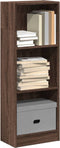 vidaXL - Boekenkast - 40x24x109 - cm - bewerkt - hout - bruin - eikenkleurig