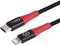 Microconnect MC-CLIGHTNING-SC - Lightning naar USB-C Kabel - 1,5 m - Rood Zwart