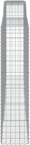 vidaXL - Schanskorven - 2 - st - gewelfd - 400x50x200/220 - cm - ijzer