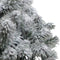 Kerstboom Picea sneeuw in ELHO ® Vibes Fold Rond (zijdewit) ↨ 50cm - hoge kwaliteit planten