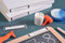 Geplastificeerd etiket Avery - grijs - 24 etiketten 86x17mm