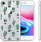 iMoshion Hoesje Geschikt voor iPhone 7 / 8 / SE (2020) / SE (2022) Hoesje Siliconen - iMoshion Design hoesje - Transparant / Allover Cactus