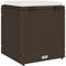 vidaXL - Tuinkrukken - met - kussens - 2 - st - 40x40x43 - cm - poly - rattan - bruin
