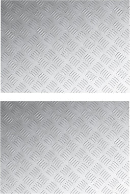 vidaXL - Aluminium - Ruitplaten - 2 - stuks - Antislip - 70x50 - cm