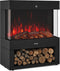 tectake® Leora - Elektrische Haard - 900W & 1800W - Vrijstaand - 3D Vlameffect