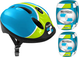 Skids Control Fiets-/skatehelm Met Bescherming Jongens Blauw 52-56 Cm
