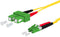 Metz Connect 151P1EAJA10E - Glasvezel Aansluitkabel - 1.00 m - SC APC-stekker LC-stekker - Geel