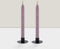 swirl led dinerkaarsen lila 24,5cm - 2 stuks