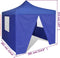 vidaXL - Vouwtent - met - 4 - zijwanden - 3x3 - m - blauw