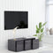 vidaXL - Tv-meubel - 80x34x30 - cm - bewerkt - hout - hoogglans - grijs