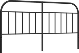 vidaXL - Hoofdbord - metaal - zwart - 180 - cm