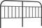 vidaXL - Hoofdbord - metaal - zwart - 180 - cm