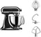 KitchenAid Artisan 5KSM125 - Keukenrobot - 4,8L RVS kom - 300W - Onyx Zwart