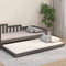 vidaXL - Bedframe - massief - grenenhout - grijs - 90x200 - cm