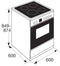 Etna FKV761WIT - Fornuis - Keramische kookplaat 4 zones - Wit