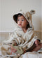 Konges Sløjd Terry poncho Dino Junior - 5-8 jaar - Badponcho met kap
