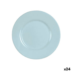 Luminarc Plumi Paradise - Dessertbord - Stapelbaar Geschikt voor afwasmachine en magnetron - Blauw Ø 19 cm (24 stuks)