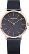 BERING 13436-367 - Polshorloge - RVS - Ø 36 mm - Rosékleurig